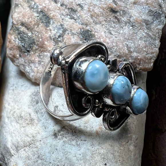 Larimar womens size 6.5 ring - Picture 2 of 6